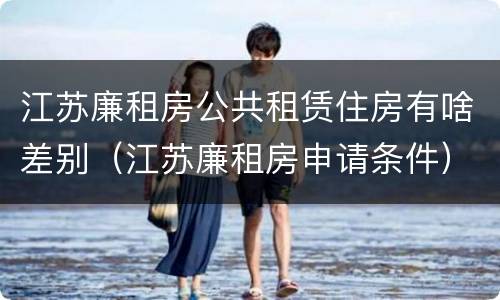 江苏廉租房公共租赁住房有啥差别（江苏廉租房申请条件）