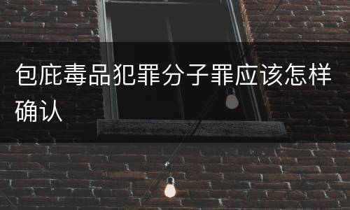 包庇毒品犯罪分子罪应该怎样确认