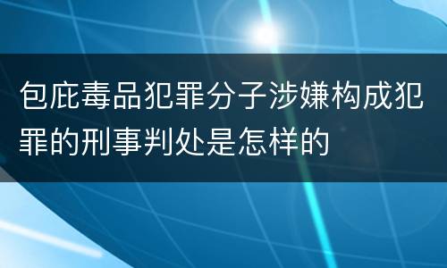 包庇毒品犯罪分子涉嫌构成犯罪的刑事判处是怎样的