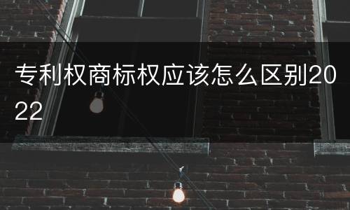 专利权商标权应该怎么区别2022