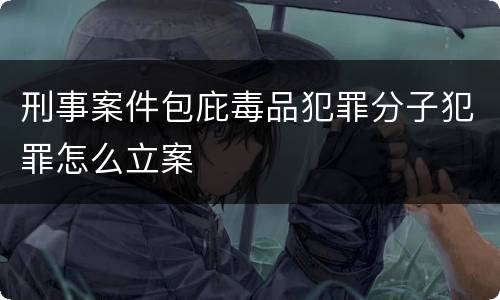 刑事案件包庇毒品犯罪分子犯罪怎么立案