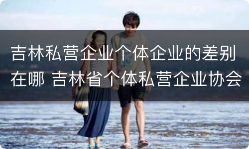 吉林私营企业个体企业的差别在哪 吉林省个体私营企业协会