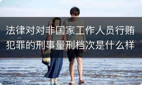 法律对对非国家工作人员行贿犯罪的刑事量刑档次是什么样的