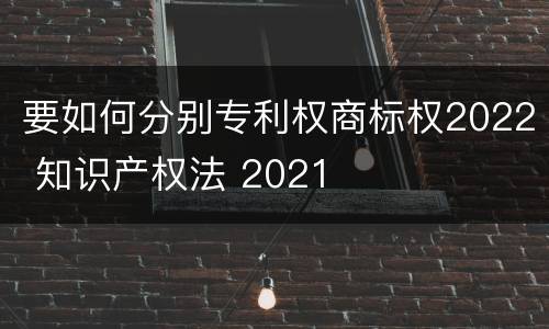 要如何分别专利权商标权2022 知识产权法 2021