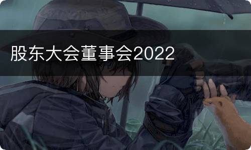 股东大会董事会2022