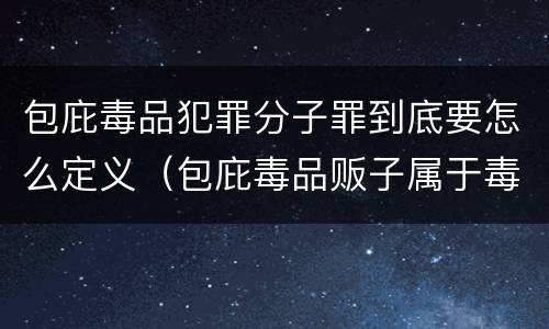 包庇毒品犯罪分子罪到底要怎么定义（包庇毒品贩子属于毒品犯罪吗）