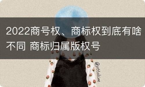 2022商号权、商标权到底有啥不同 商标归属版权号