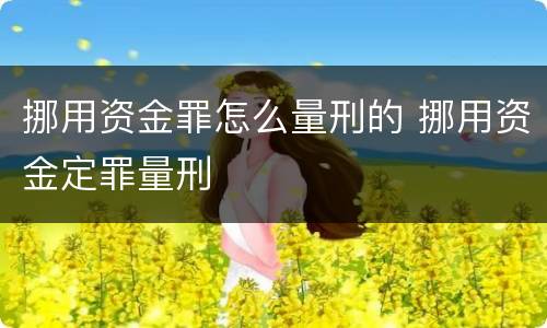 挪用资金罪怎么量刑的 挪用资金定罪量刑