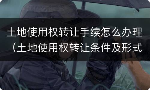 土地使用权转让手续怎么办理（土地使用权转让条件及形式）