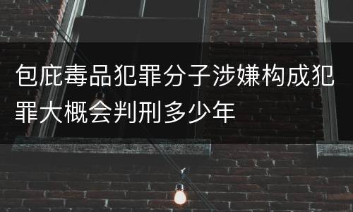 包庇毒品犯罪分子涉嫌构成犯罪大概会判刑多少年