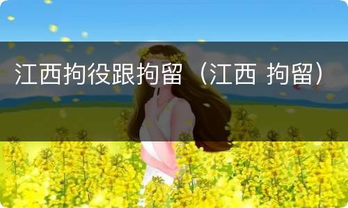 江西拘役跟拘留（江西 拘留）
