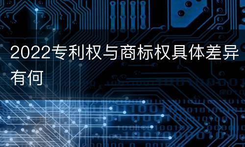 2022专利权与商标权具体差异有何