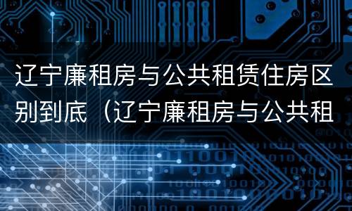 辽宁廉租房与公共租赁住房区别到底（辽宁廉租房与公共租赁住房区别到底在哪）