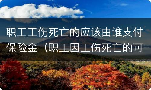职工工伤死亡的应该由谁支付保险金（职工因工伤死亡的可以享受的工伤保险待遇包括）