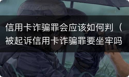 信用卡诈骗罪会应该如何判（被起诉信用卡诈骗罪要坐牢吗）