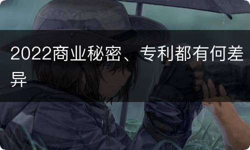 2022商业秘密、专利都有何差异