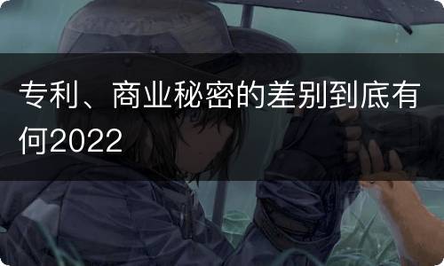 专利、商业秘密的差别到底有何2022