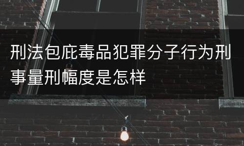 刑法包庇毒品犯罪分子行为刑事量刑幅度是怎样