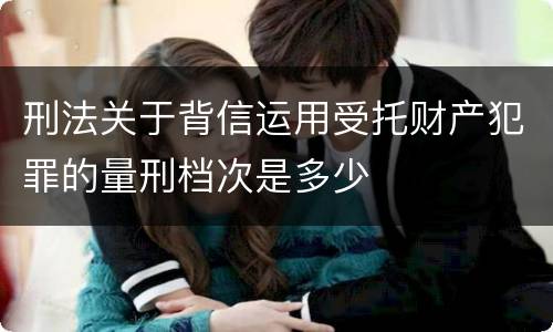 刑法关于背信运用受托财产犯罪的量刑档次是多少