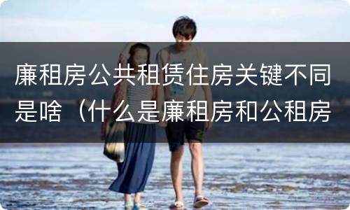 廉租房公共租赁住房关键不同是啥（什么是廉租房和公租房两个有什么特点）