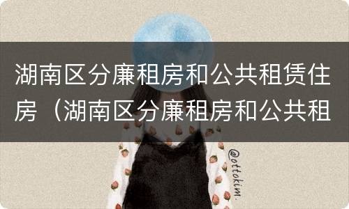 湖南区分廉租房和公共租赁住房（湖南区分廉租房和公共租赁住房的区别）