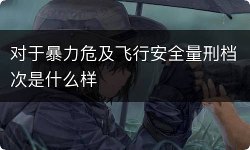 对于暴力危及飞行安全量刑档次是什么样