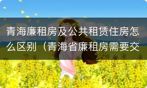 青海廉租房及公共租赁住房怎么区别（青海省廉租房需要交多少钱）