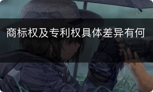 商标权及专利权具体差异有何